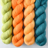 Beam, Coreopsis, Iantha, Rainforest - Miss Babs Yummy 2-Ply Quartet