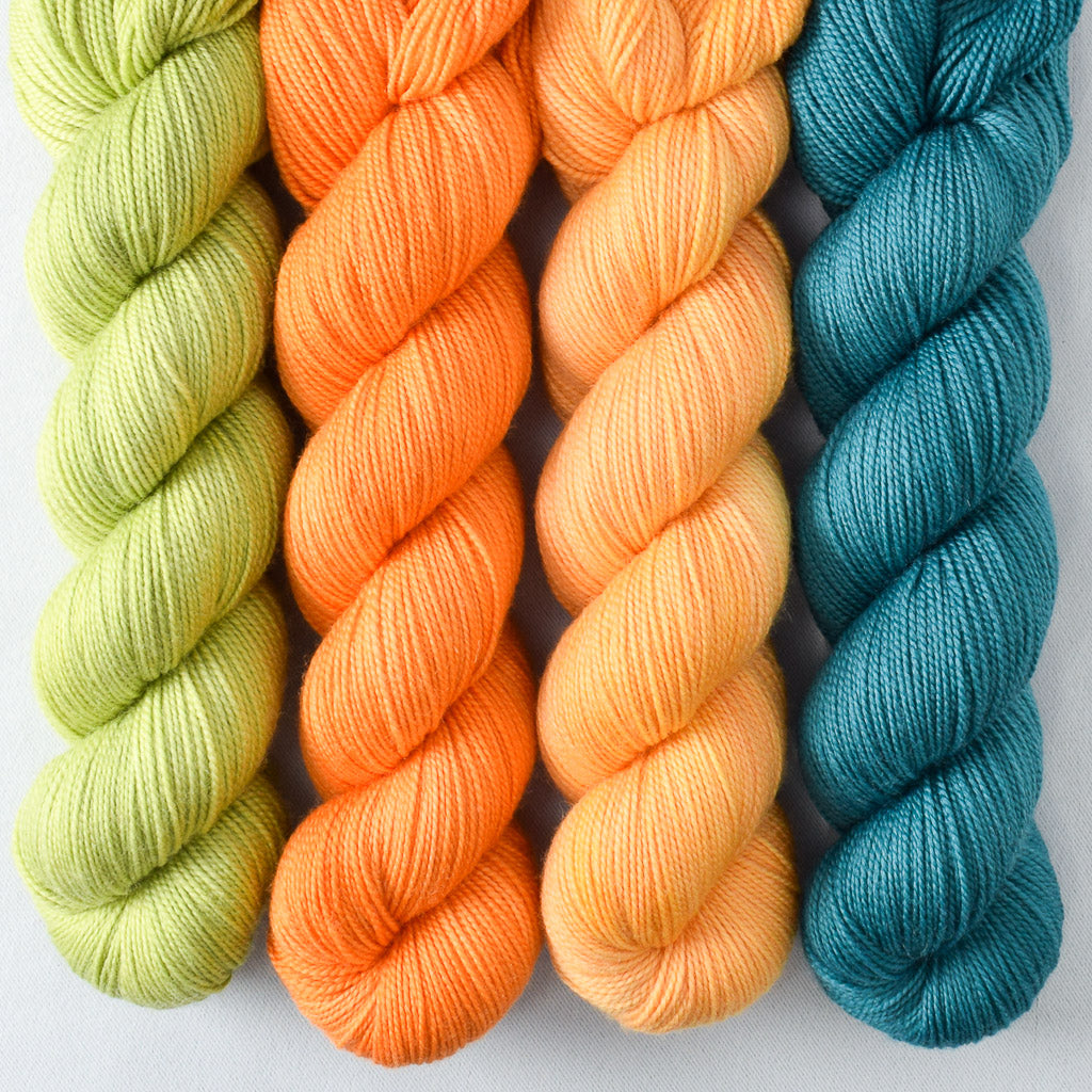 Beam, Coreopsis, Iantha, Rainforest - Miss Babs Yummy 2-Ply Quartet
