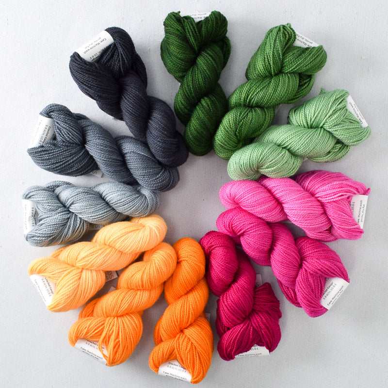 Beanstalk, Cassiopeia, Ursa Major, Citrus A - Miss Babs Crown Wools Set