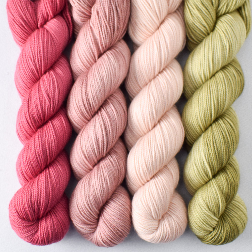 Bearberry, Caffe Latte Rose, Princess Buttercup, Wharf - Miss Babs Yummy 2-Ply Quartet