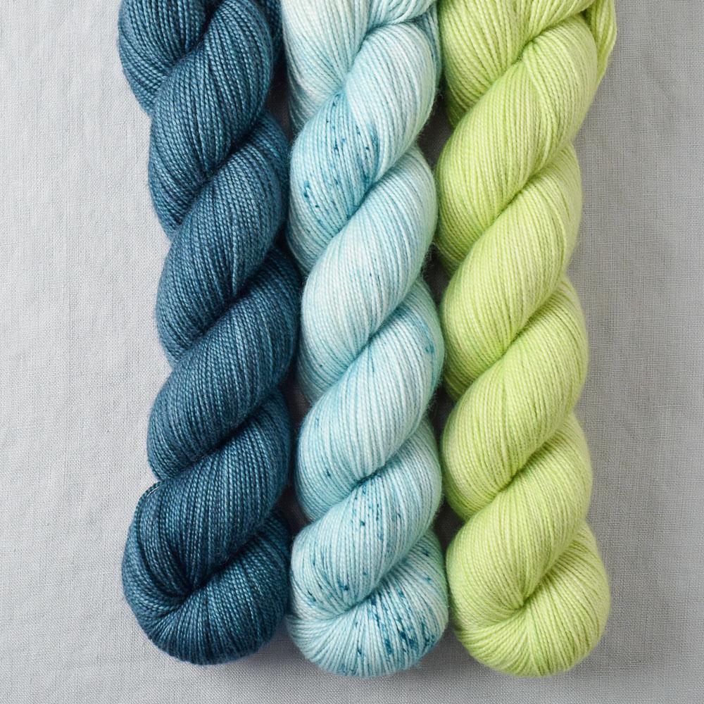 Be at Peace, Spring Lettuce, Suspense - Miss Babs Yummy 2-Ply Trio