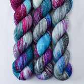 Beautiful Dreamer - Miss Babs Estrellita fingering weight superwash merino and Lurex yarn