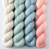 Beauty Awaits, Flounce, Palm Valley, White Peppercorn - Miss Babs Yummy 2-Ply Quartet