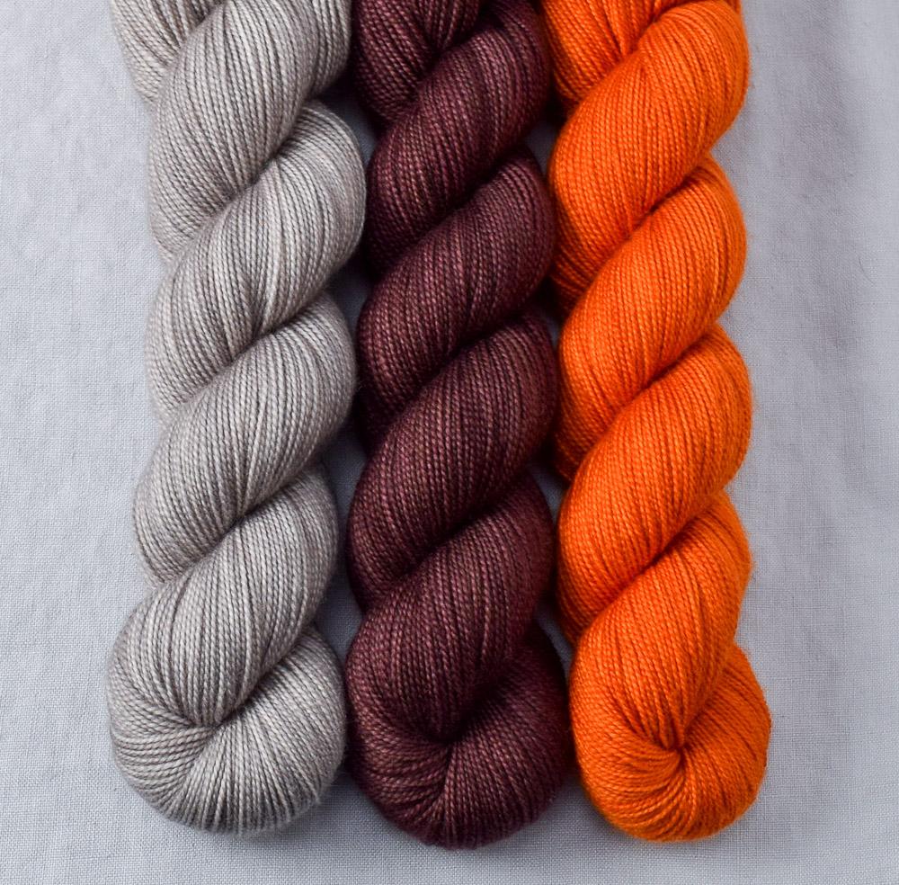Beechwood, French Marigold, Nutmeg - Miss Babs Yummy 2-Ply Trio