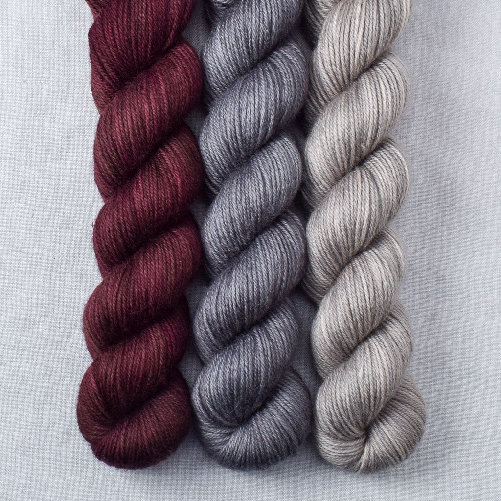 Beechwood, Mahogany, Oxidized Silver - Miss Babs Yowza Mini Trio