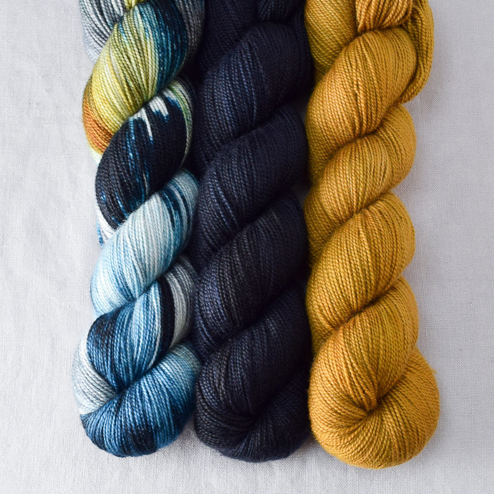 Believable, Blackbird, Old Gold - Miss Babs Yummy 2-Ply Trio