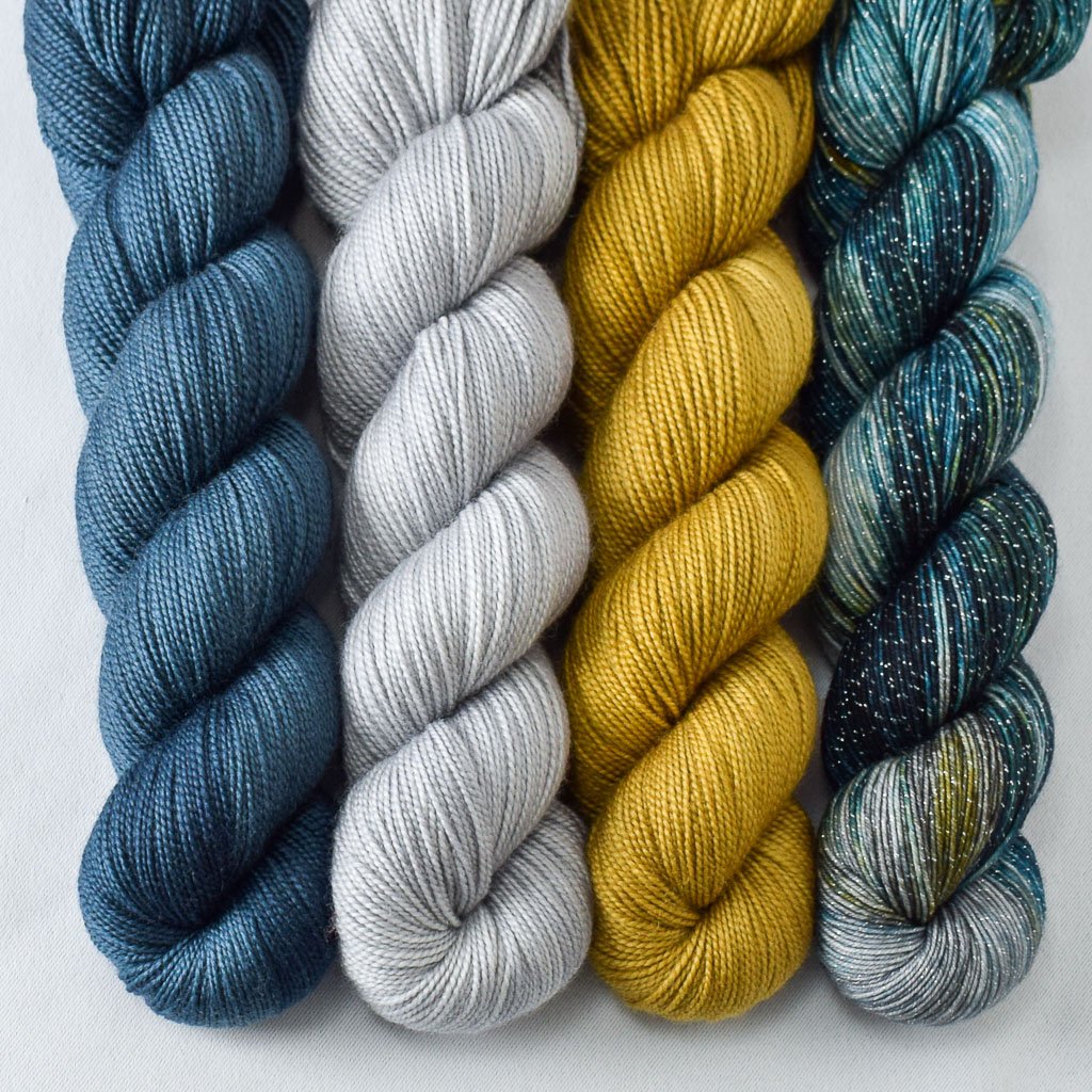 Believable, Box Turtle, Quicksilver, Spiny - Miss Babs Yummy 2-Ply and Estrellita Quartet