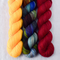 Berlin, Dark Andromeda, Squash Blossom - Miss Babs Yummy 2-Ply Trio