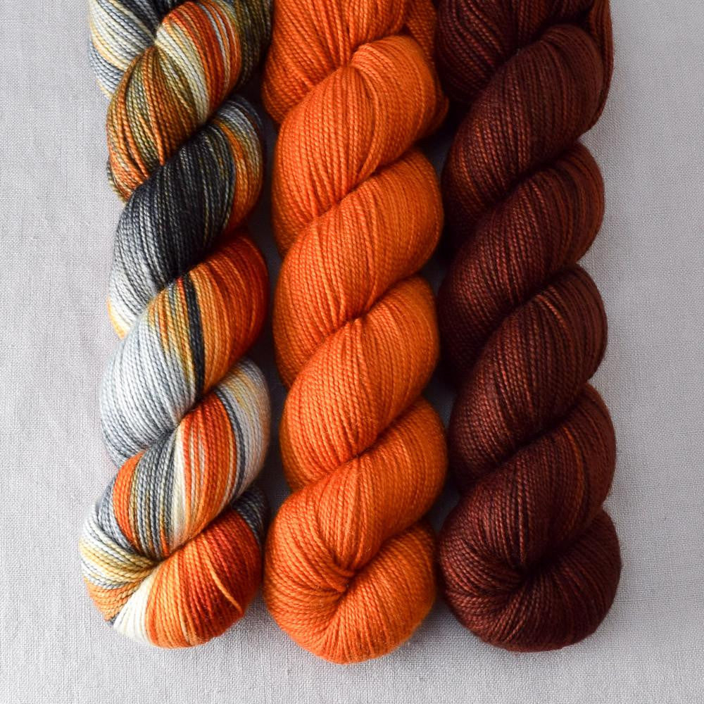 Biker Chick, French Marigold, Russet - Miss Babs Yummy 2-Ply Trio