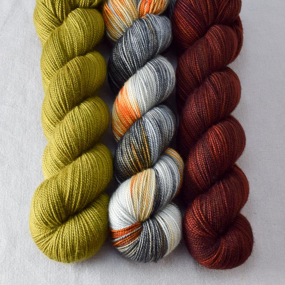 Biker Chick, Moss, Russet - Miss Babs Yummy 2-Ply Trio