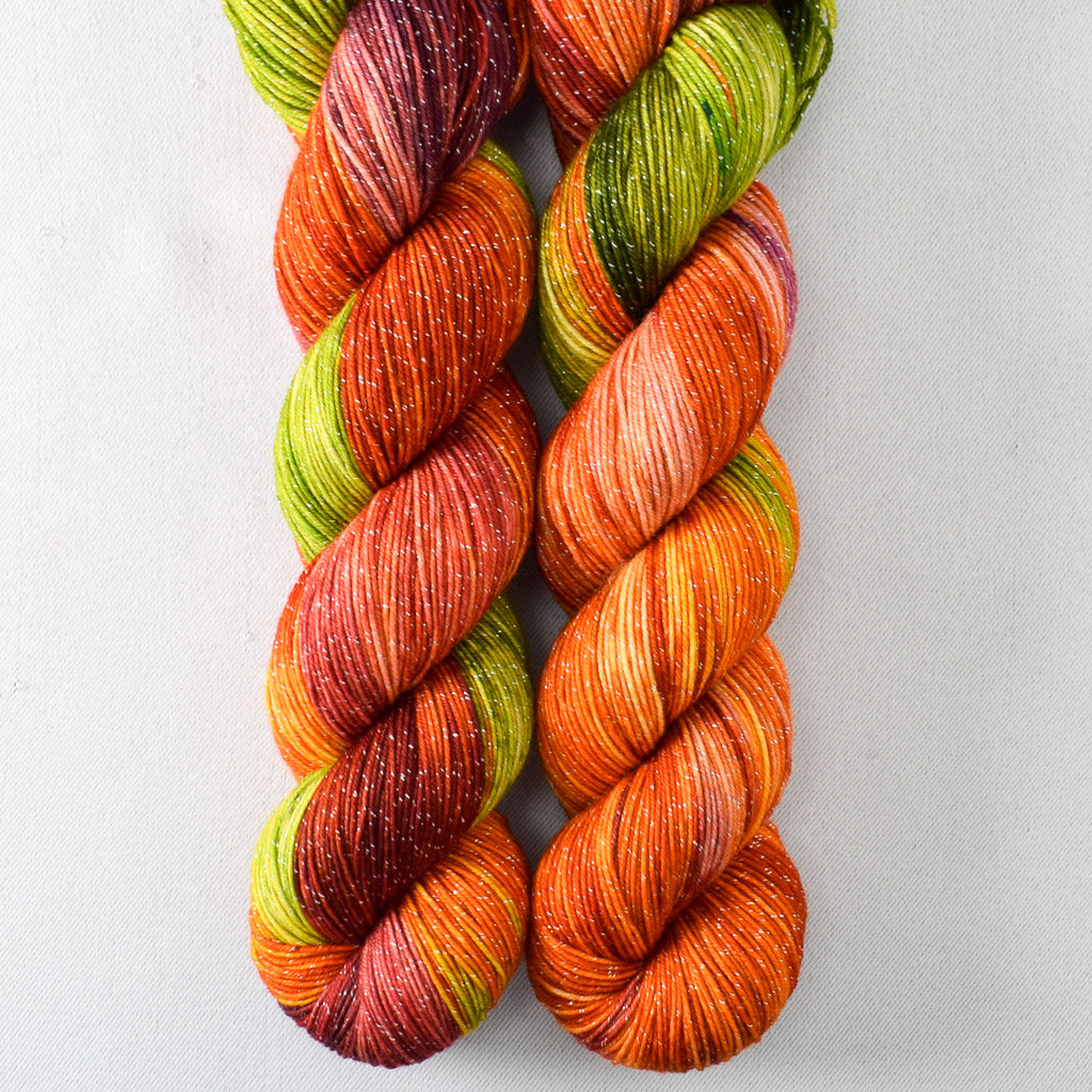 Birthday Gift No Purple - Miss Babs Estrellita fingering weight superwash merino and Lurex yarn