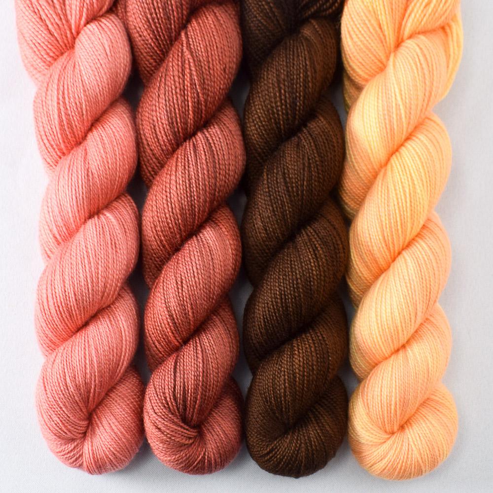 Bittersweet Chocolate, Canyon Wren, Hamadan, Whitsunday - Miss Babs Yummy 2-Ply Quartet
