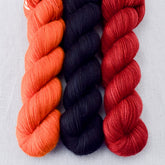 Blackbird, French Marigold, Vlad's - Miss Babs Yummy 2-Ply Trio