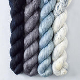 Blackbird, Magnesite, Oregon Mist, Oxidized Silver - Miss Babs Yet Quartet