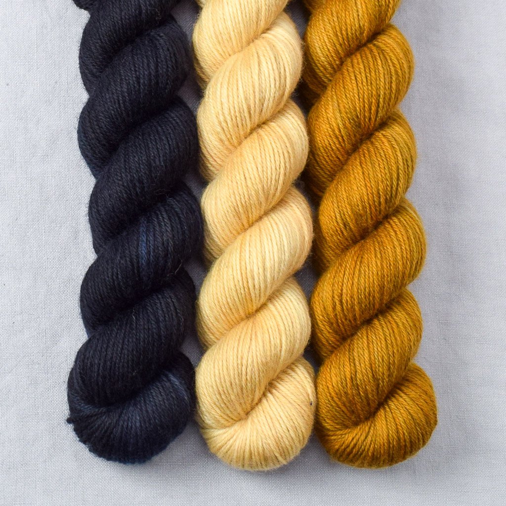 Blackbird, Old Gold, Wheaten - Miss Babs Yowza Mini Trio