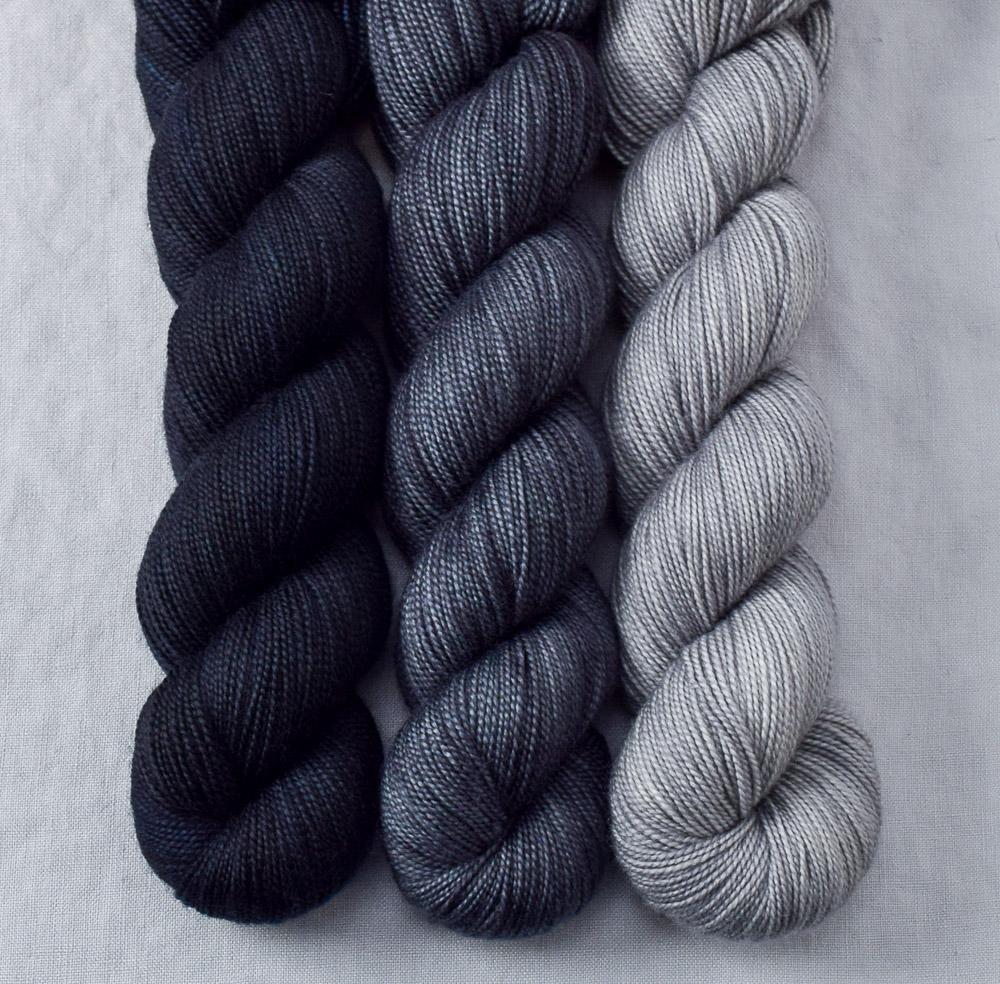 Blackbird, Pewter, Thunderstorm - Miss Babs Yummy 2-Ply Trio
