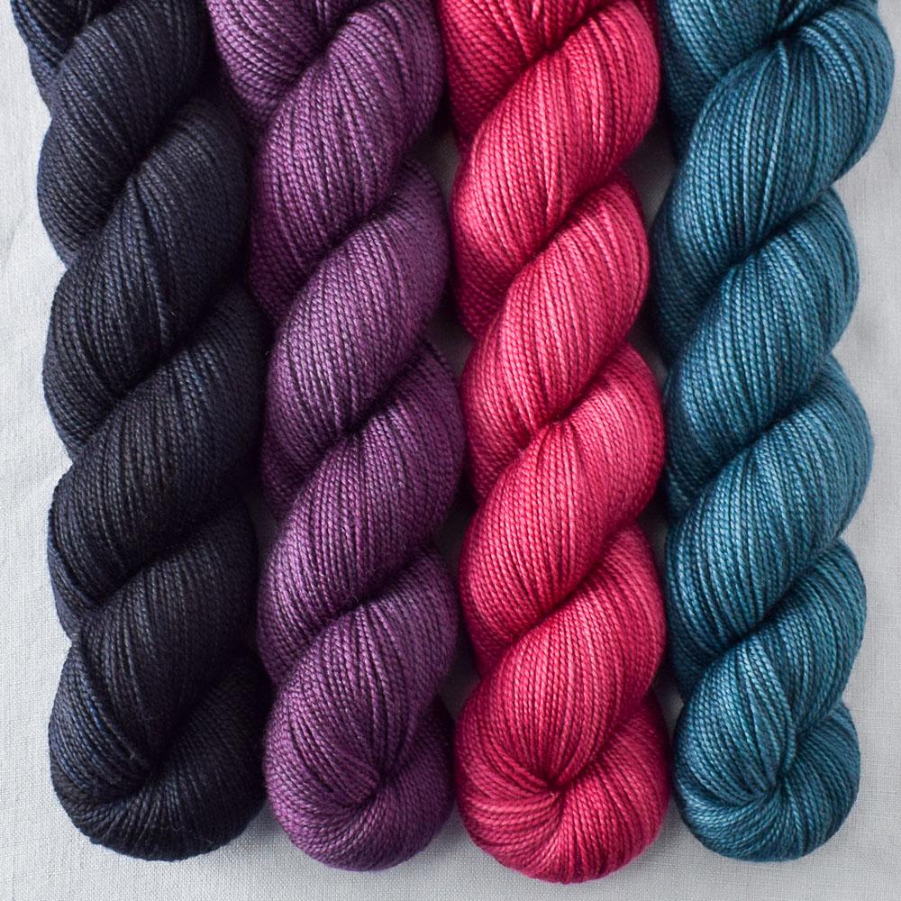 Blackbird, Suspense, Tulipa, Zinfandel - Miss Babs Yummy 2-Ply Quartet