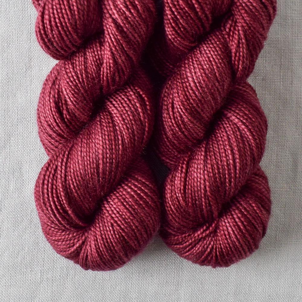 Black Cherry - Miss Babs Yummy 2-Ply Toes superwash Merino wool yarn