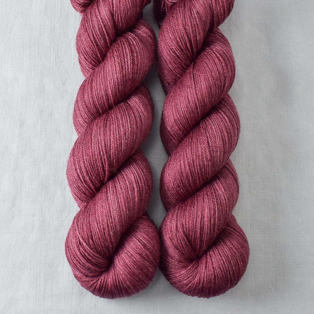 Black Cherry - Miss Babs Tarte wool blend sock yarn