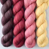 Black Salt, Embellish, Smooch, Wheaten - Miss Babs Yummy 2-Ply Quartet