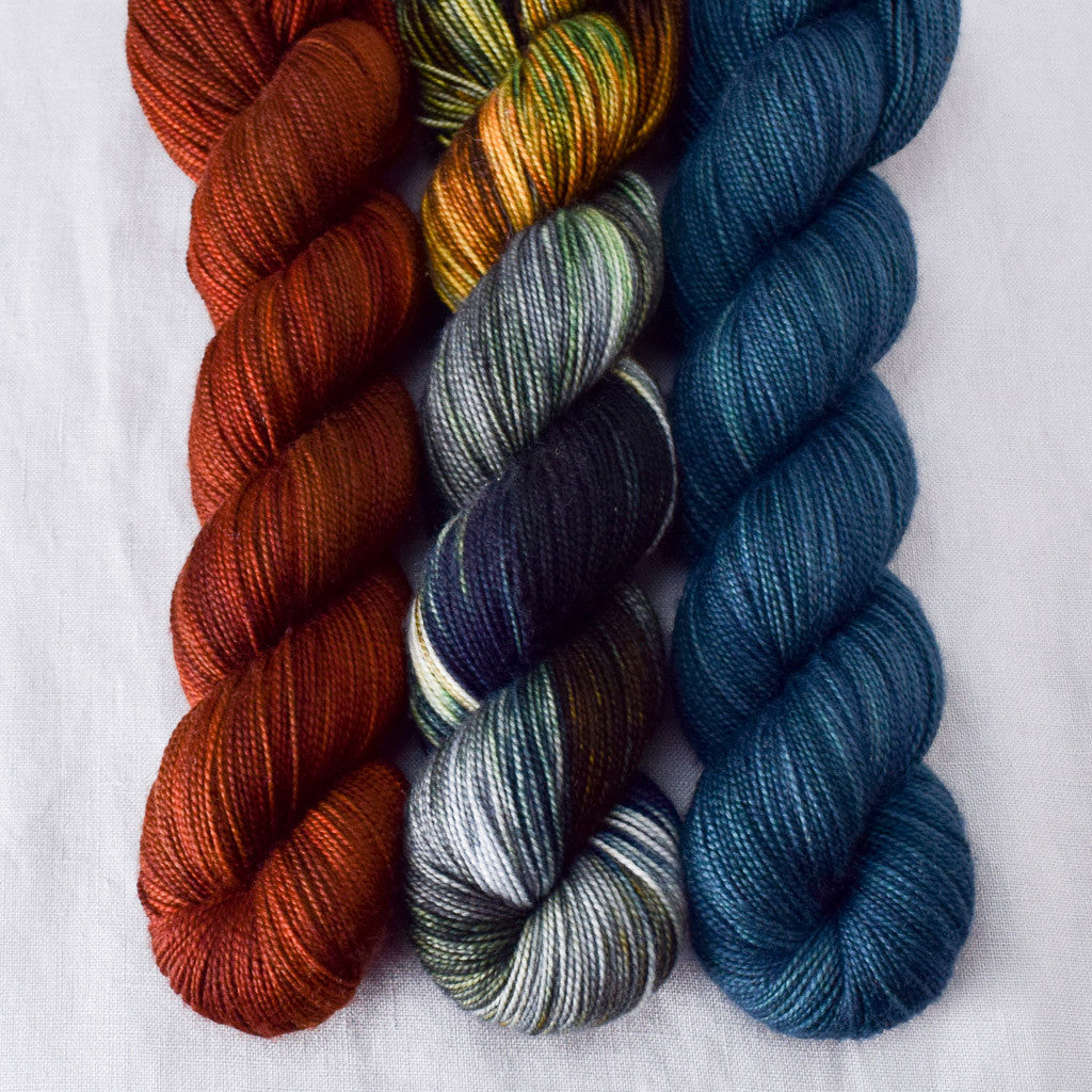 Blackwatch, Coffee Break, Russet - Miss Babs Yummy 2-Ply Trio