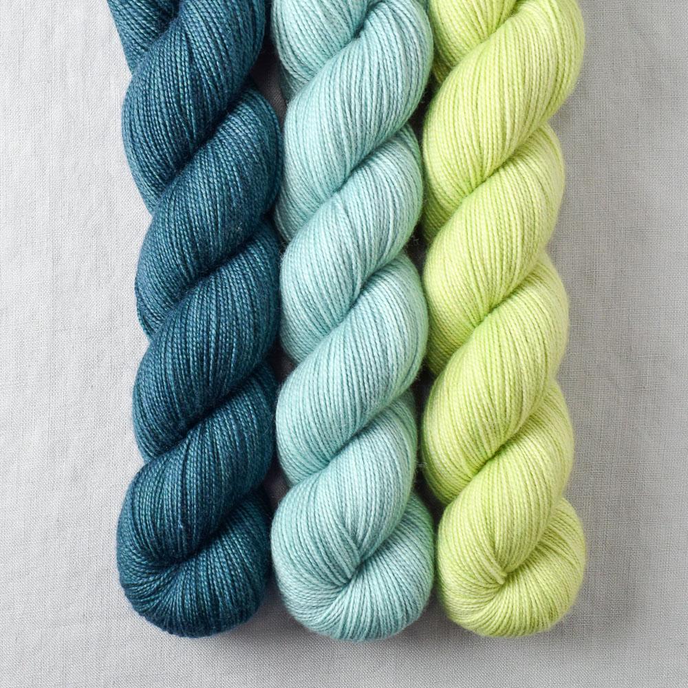 Blackwatch, Deer Moss, Spring Lettuce - Miss Babs Yummy 2-Ply Trio