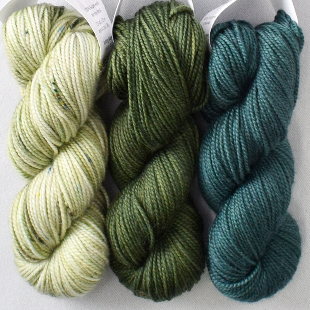 Blackwatch, Green Eyed Monster, Sempervirens - Miss Babs Toe Trio