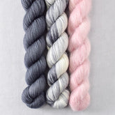 Blarney Stone, Pewter, Sugar - Miss Babs Pillowy Cowl Set