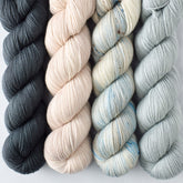 Blizzard, Eastern Bluebird, Fogbound, Lead - Miss Babs Yummy 2-Ply Quartet
