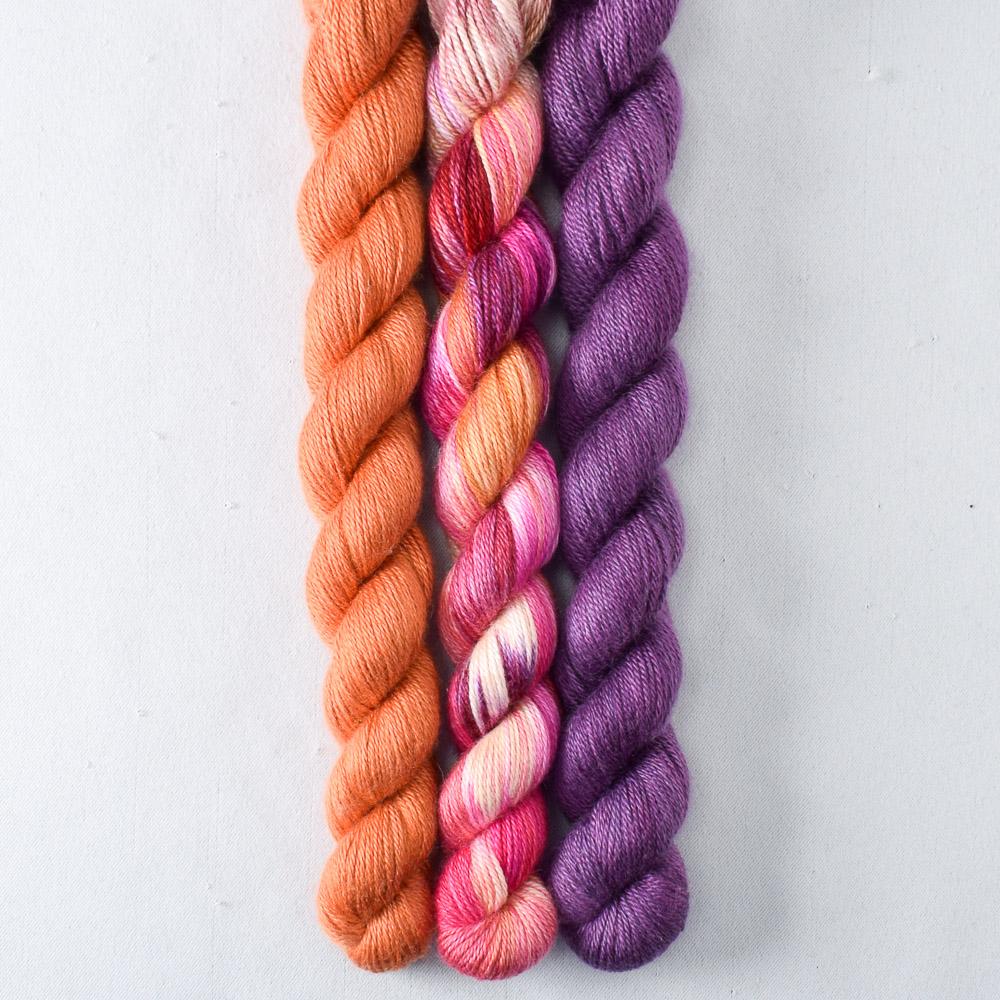Bloomin Pansies, Carnelian, Spiked Punch - Miss Babs Sojourn Trio