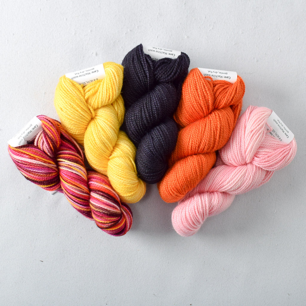 Bloomin Pansies, Vincent, Starling, Persimmon, Puna Flamingo - Miss Babs Gnome-Made Gifts Set