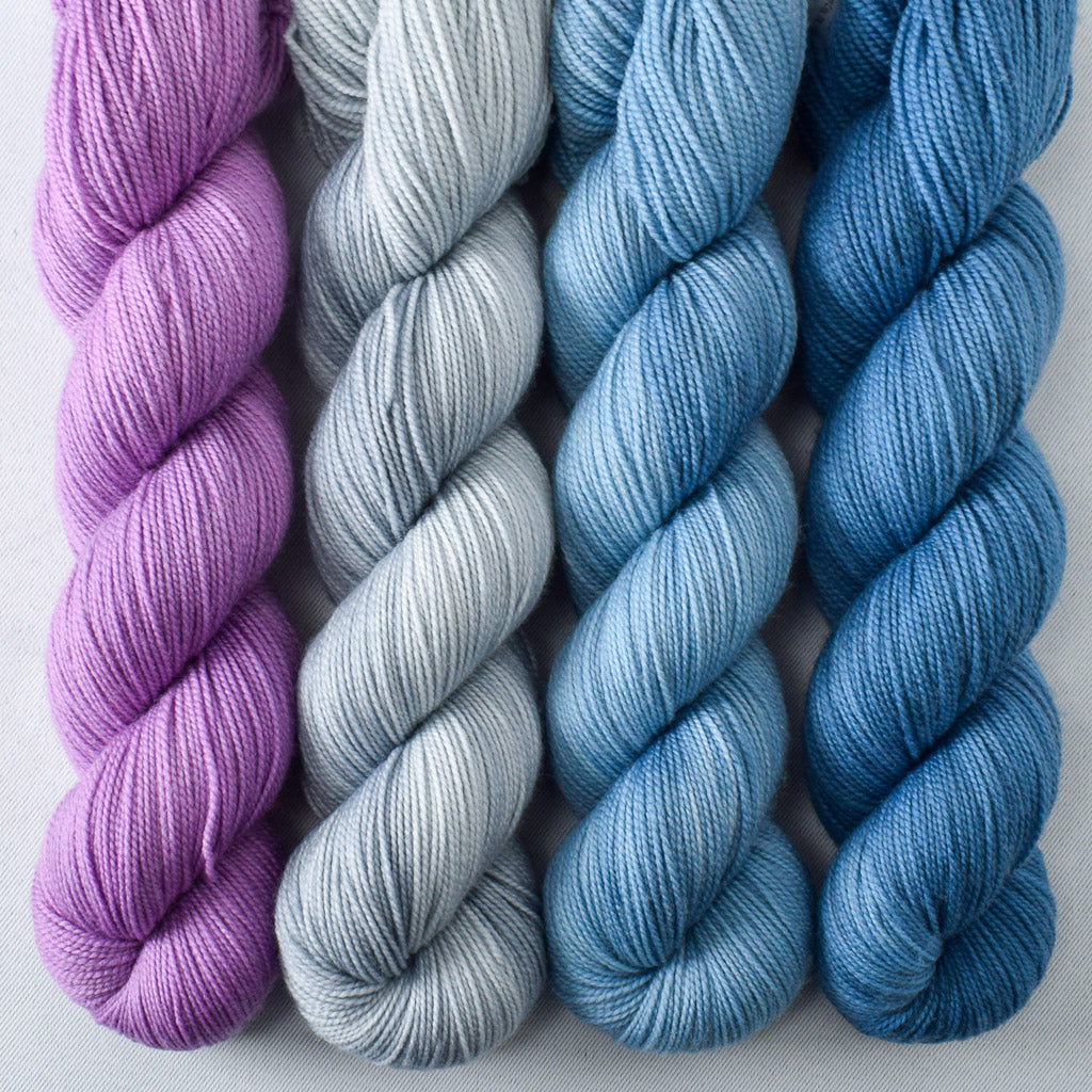 Blueberries, Glimmer, Mintaka, Puff of Smoke - Miss Babs Yummy 2-Ply Quartet
