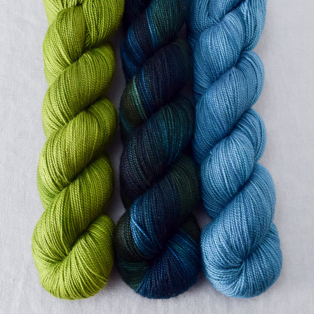 Blue Dasher, Coos Bay, Shamrock - Miss Babs Yummy 2-Ply Trio