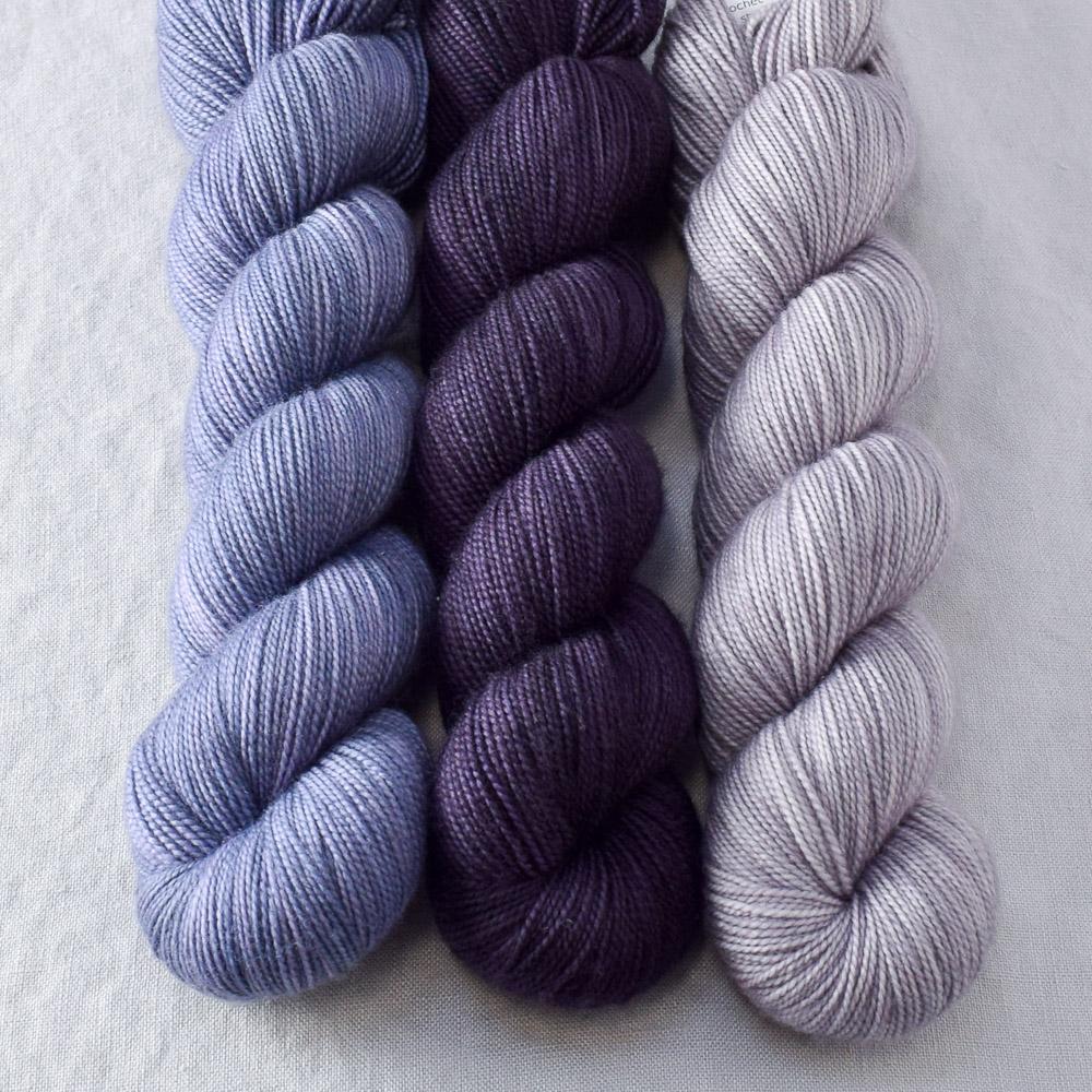 Blue Mussel, Dusk, Provence - Miss Babs Yummy 2-Ply Trio