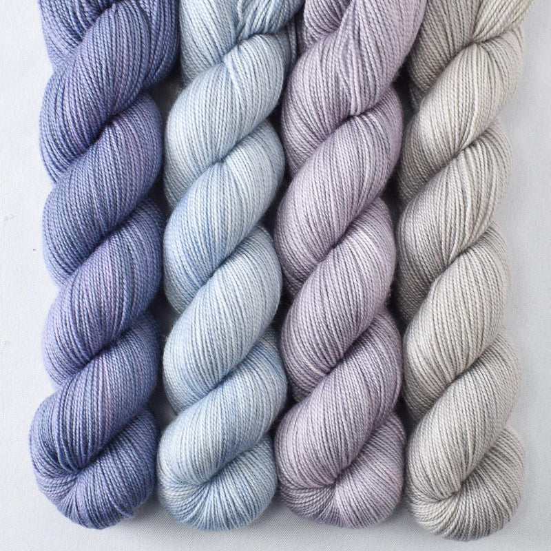 Blue Mussel, Faded, Fleur de Sel, Provence - Miss Babs Yummy 2-Ply Quartet