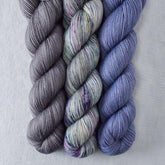 Blue Mussel, Mind Games, Oxidized Silver - Miss Babs Yummy 2-Ply Trio
