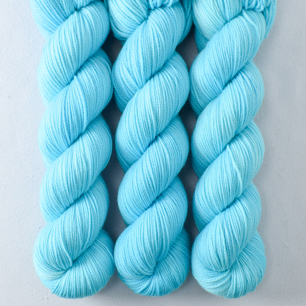 Blue Poppy - Miss Babs Yummy 2-Ply superwash Merino wool yarn