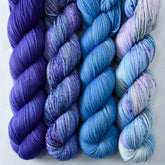 Blue Savannah, Clematis, Delft, Mix Tape 2.0 - Miss Babs Yummy 2-Ply and Estrellita Quartet