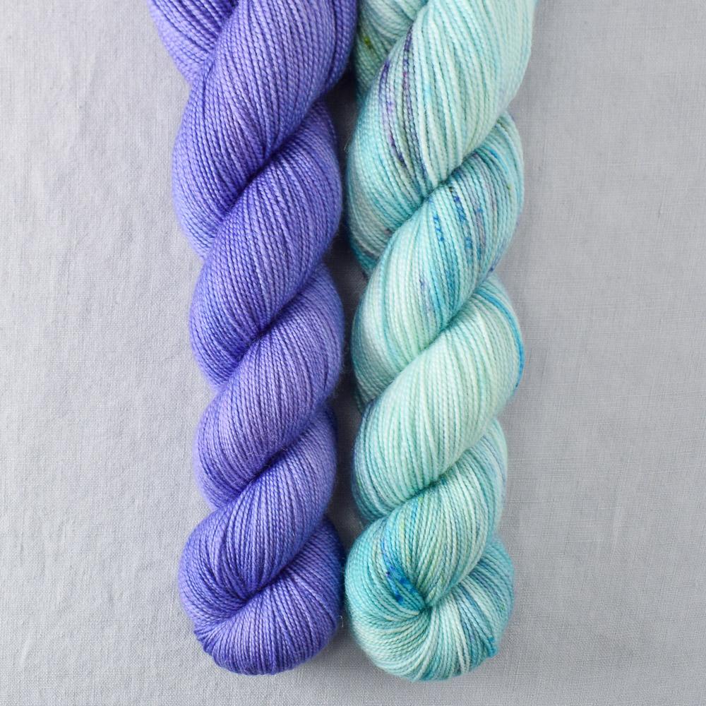 Blue Savannah, Light Clematis - Miss Babs 2-Ply Duo