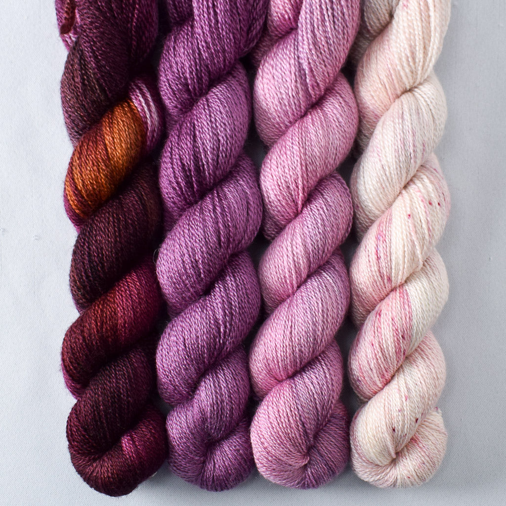 Blusher, Broadway Melody, Japanese Maple, Volcanic Eruption - Miss Babs Yet Quartet