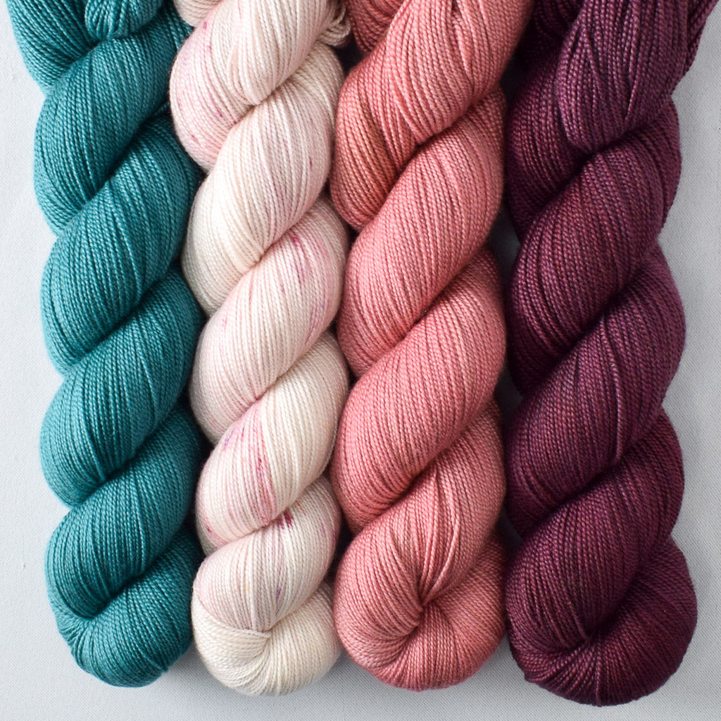 Blusher, Cordovan, Dark Adobe, Mahi Mahi - Miss Babs Avon Quartet