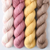 Blusher, Dark Parchment, Embellish, Glow - Miss Babs Yummy 2-Ply Quartet