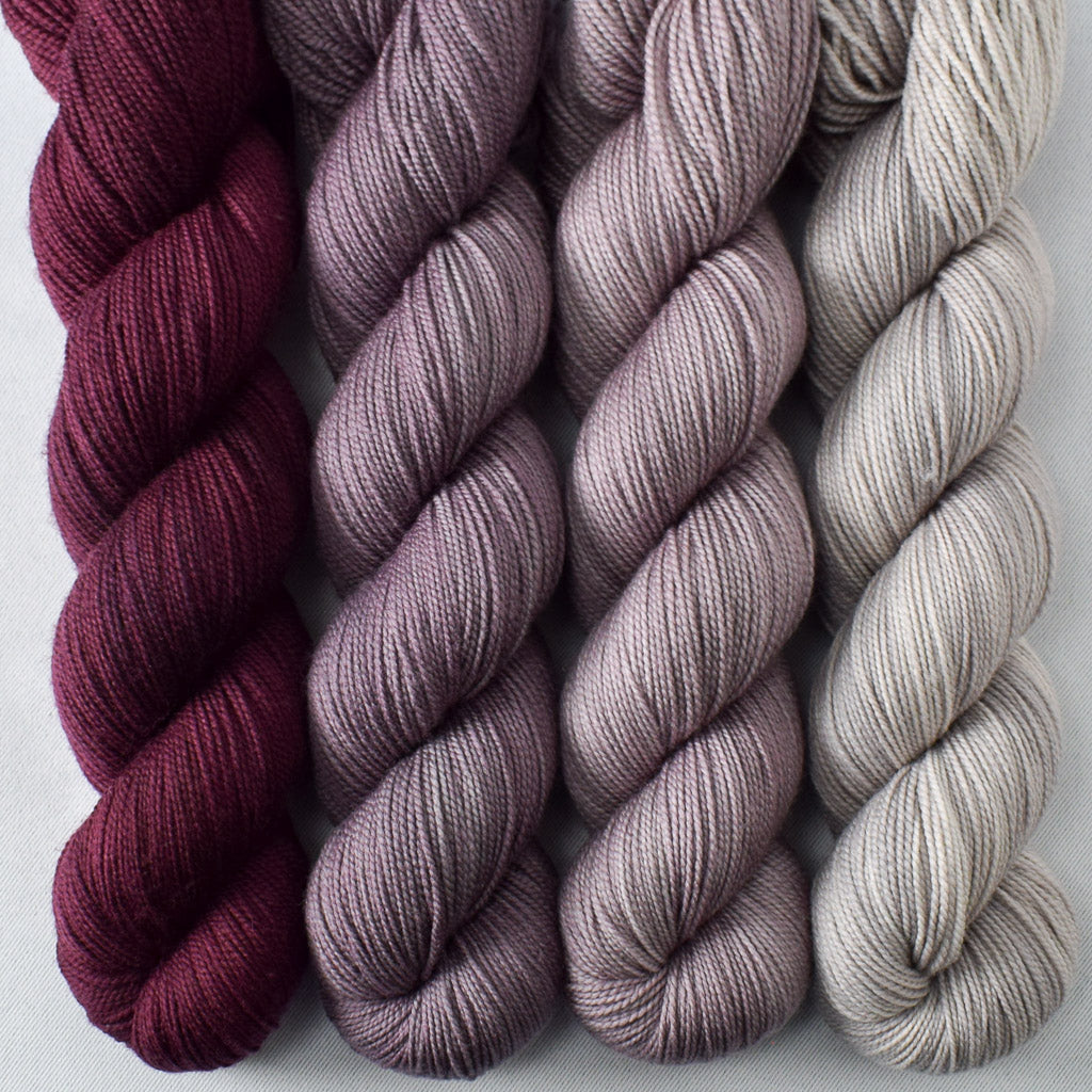 Boardwalk, Cordovan, Lace Murex, Sea Shell - Miss Babs Yummy 2-Ply Quartet
