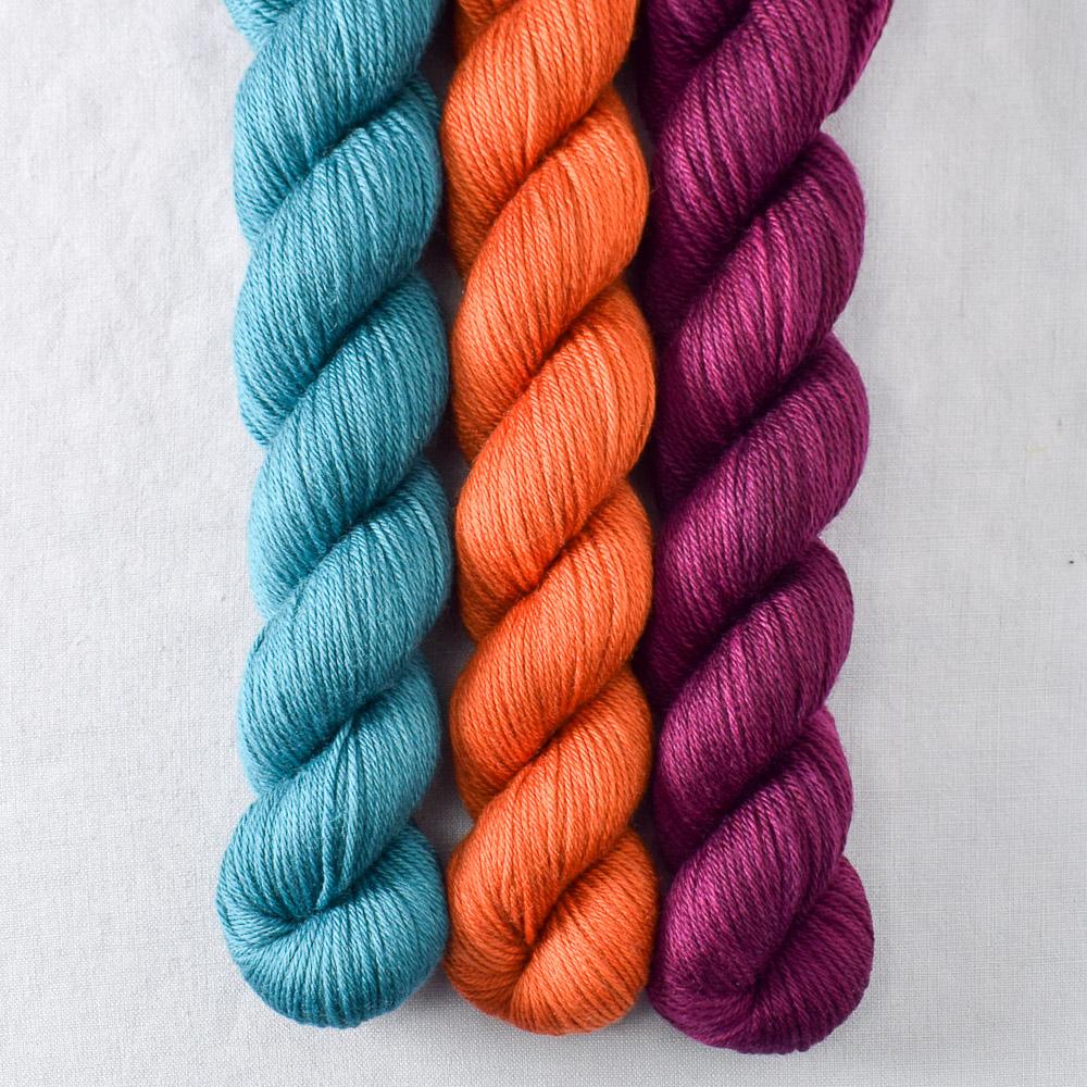 Bougainvillea, Carnelian, Rainforest - Miss Babs Yowza Mini Trio