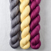Bougainvillea, Oxidized Silver, Wheaten - Miss Babs Yowza Mini Trio