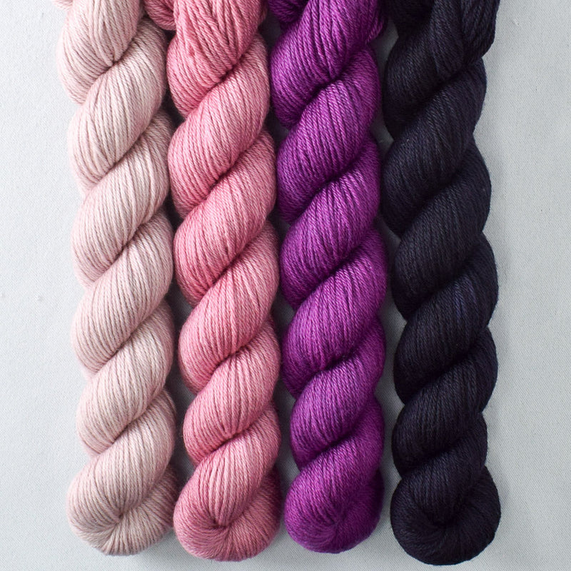 Boysenberry, Glow, Softly, Starling - Miss Babs Yowza Mini Quartet