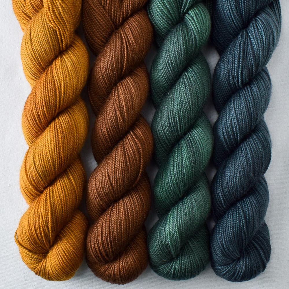 Brammo Bay, Chocolate, Havel, Old Gold - Miss Babs Yummy 2-Ply Quartet