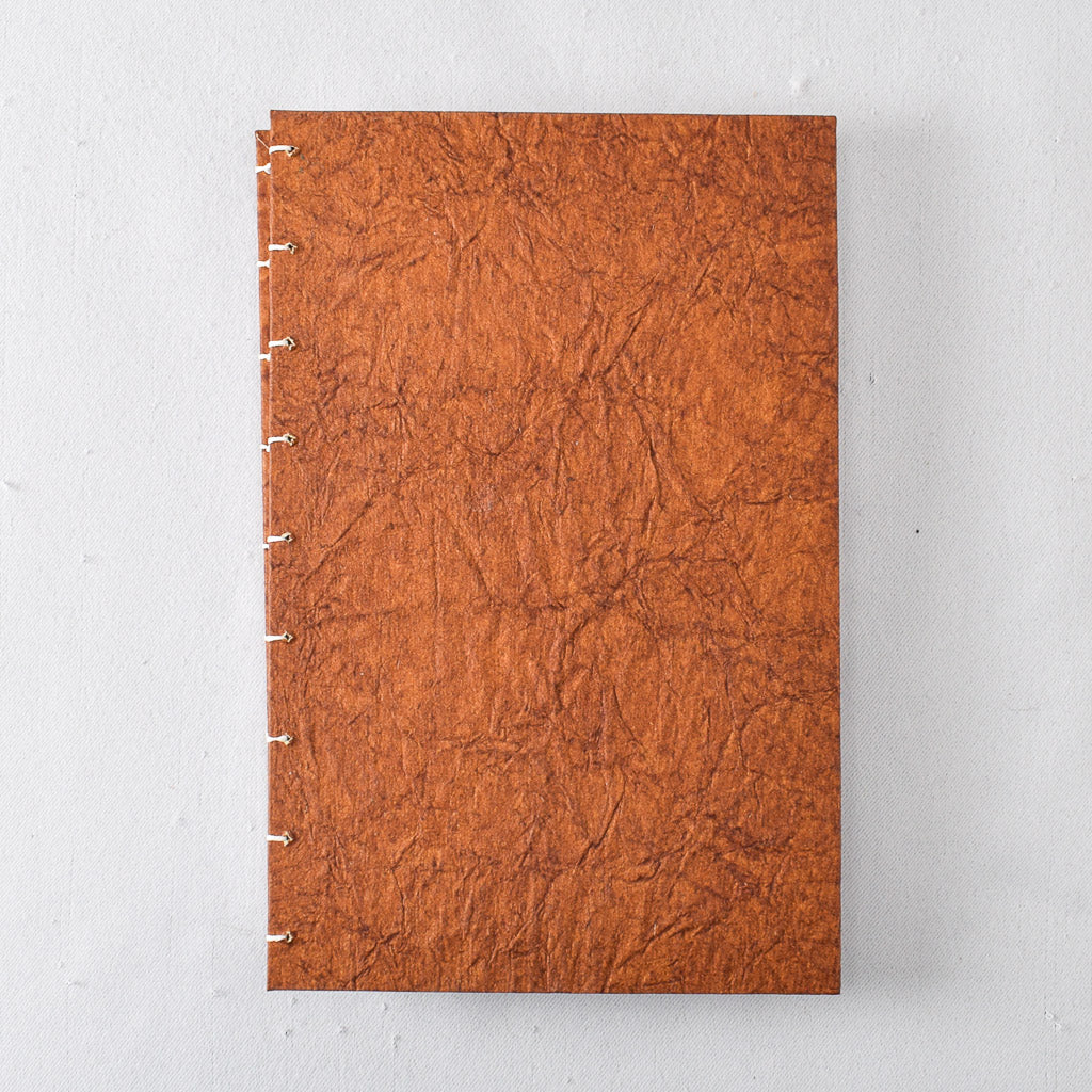 Large Handmade Journal with Brown Textured Cover