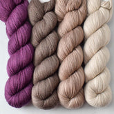 Bruin, Coastal Fog, Dark Parchment, Wolfsbane - Miss Babs Caroline Quartet