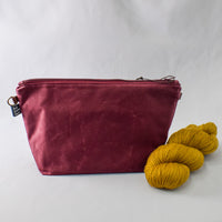 Burgundy Bag No. 5 - The Large Zip Project Bag